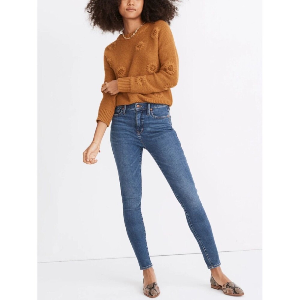 Madewell 10" High-Rise Skinny Jeans in Wendover Wash Size 24 Preppy Minimalist
